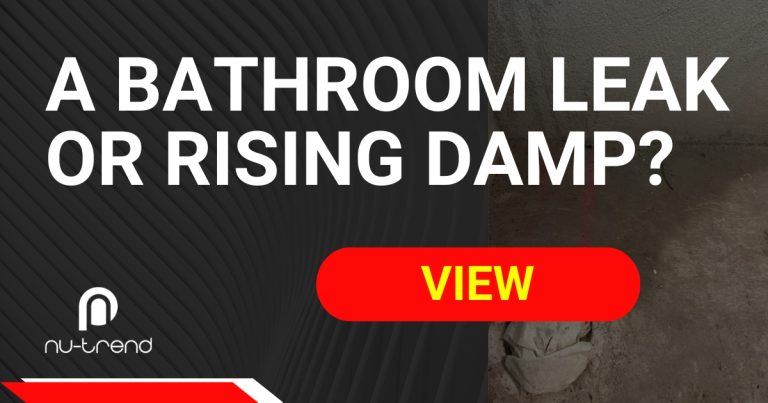 Bathroom leaking or a rising damp problem?