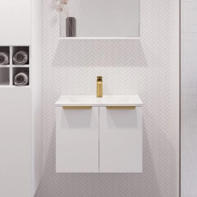 Wall mounted ensuite vanity installed in Sydney